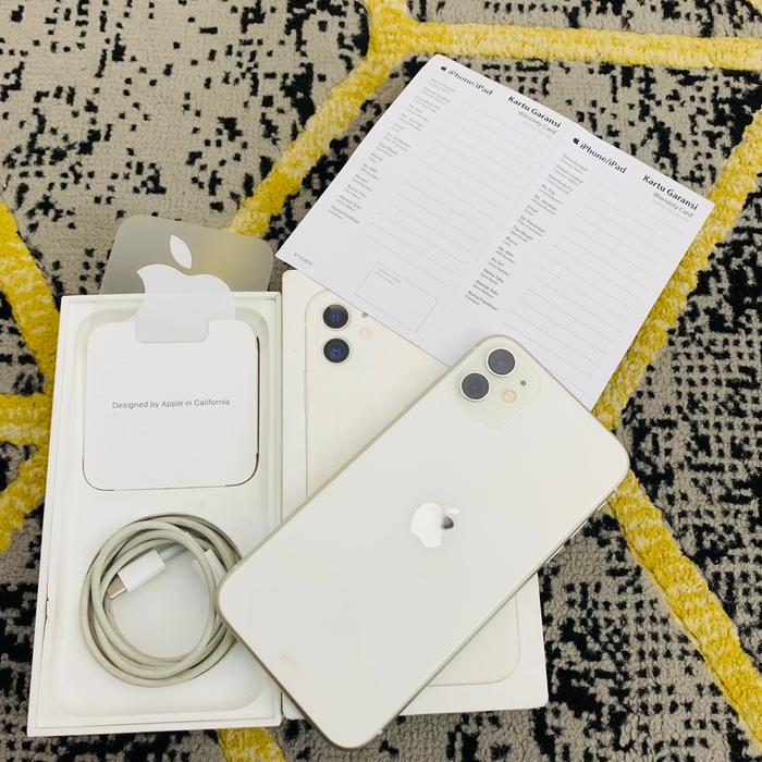 Gambar Iphone 11 64Gb iBox putih second dari Finss… undefined Tokopedia