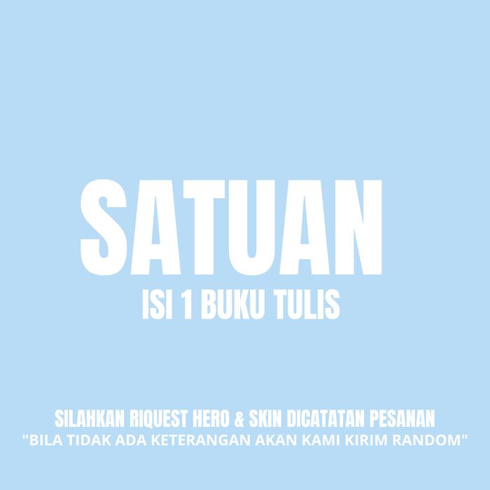 Gambar ( 1 PACK ) Buku Tulis Custom Sekolah Mobile Legend Isi 5 Buku - PAKET SATUAN dari MYFISHBOOK undefined Tokopedia