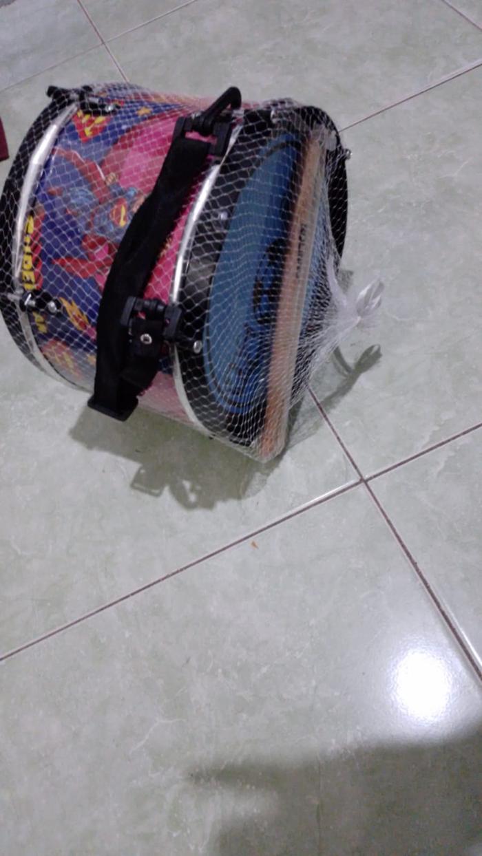 Gambar MAINAN MUSICAL BABY DRUM DRUMBAND BASS DRUM ANAK BESI - Motif Cowo Aca - besar dari union01 undefined Tokopedia