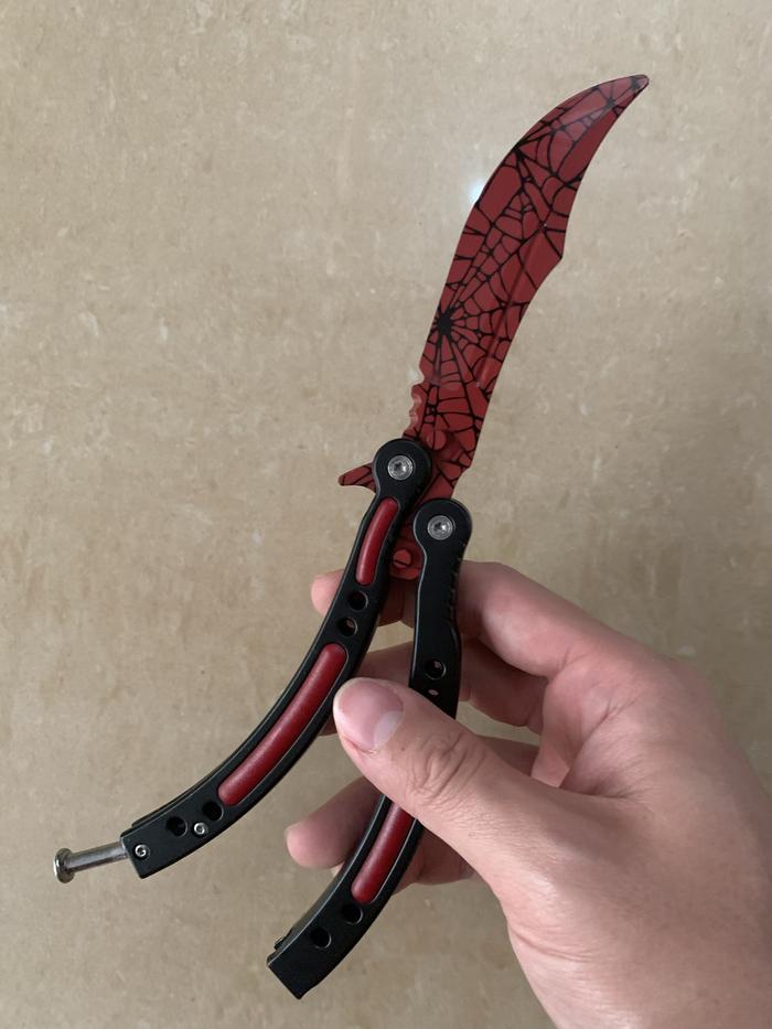 Jual Butterfly knife Tumpul CS GO Pisau - Crimson Web - Kota Surabaya ...