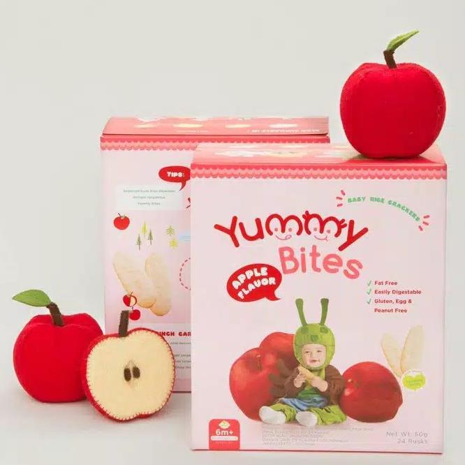 Gambar Yummy Bites Crackers 50Gr - APPLE, 50GR dari Arfantrendy undefined Tokopedia