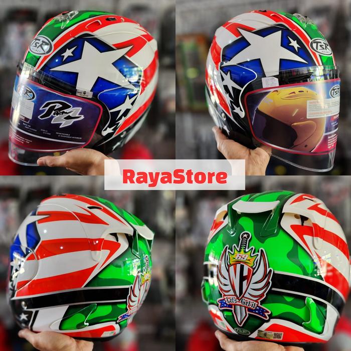 Nicky Hayden Helm Scott Ram Helm TSR RAM4 Motif Nicky Hayden