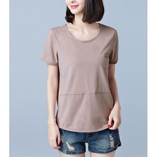 Gambar Blouse Trendy Comfy - Baju Atasan Wanita Import - Fashion Korea Style - Camel, M dari BSHOP Fashion Import undefined Tokopedia