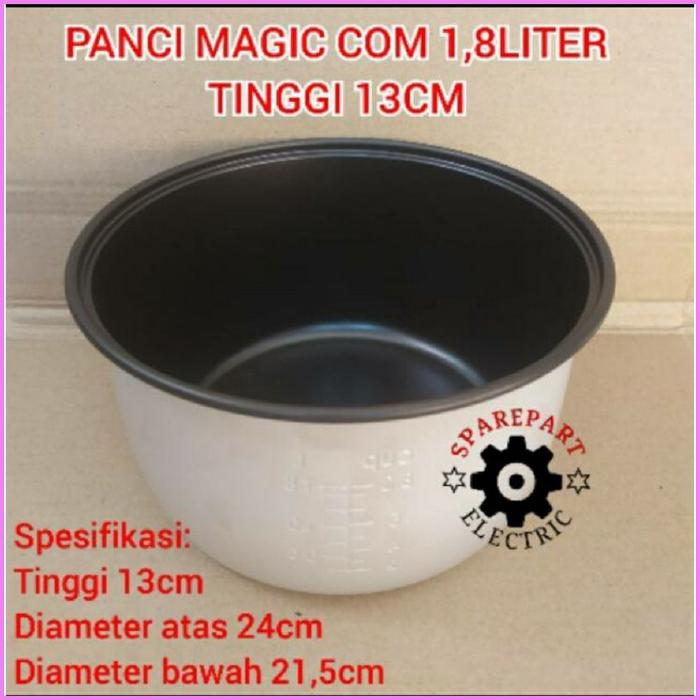 Gambar panci magic com rice cooker miyako cosmos 0 6 1 2 1 8 liter lengkap - 1 8l 13cm dari kartikatunggal undefined Tokopedia