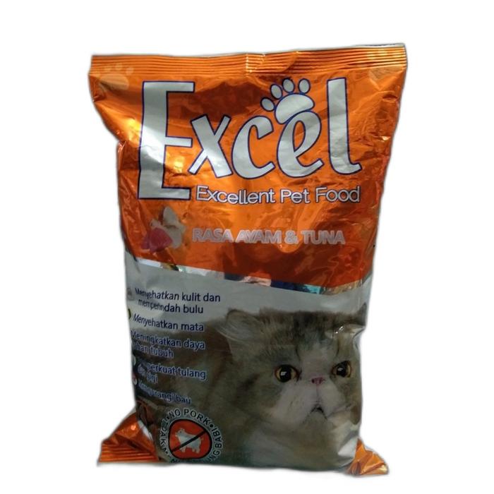 Gambar Makanan Kucing Excel 20 kg / Dry Food Karungan Murah 20kg - TUNA SEGITIGA dari Rayrainbow Petshop undefined Tokopedia