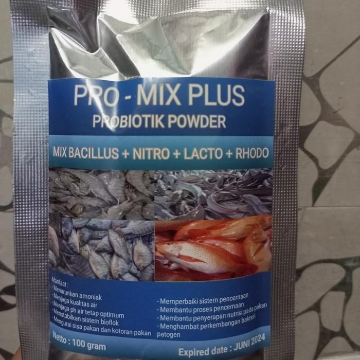 Gambar Probiotik promix plus 100 gr / probiotik bioflok / probiotik / proflok dari Rz berkah store30 undefined Tokopedia