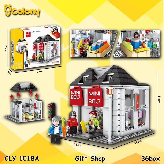 Gambar Toko Miniso Gift Shop Balok Bricks Tumpuk Building Set COLONY dari kenzostoreee undefined Tokopedia