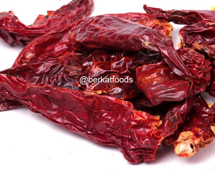 Gambar Dry Red Curly Chili India / Cabe Keriting Kering Indian / Whole Mirch Chilli Cabai dari Berkat Foods Official Shop undefined Tokopedia