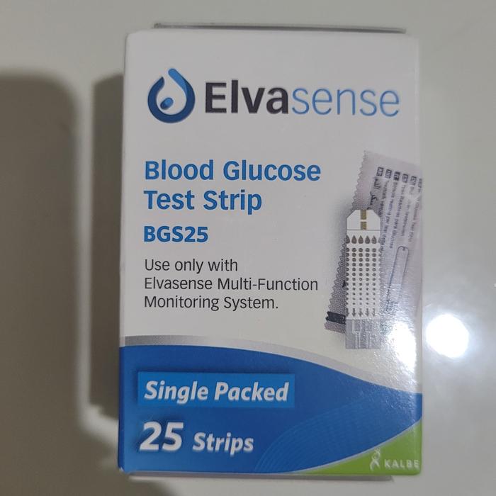 Jual Test Strip Cek Blood Glucose Elvasense Glucosa Gluco Gula Strips ...