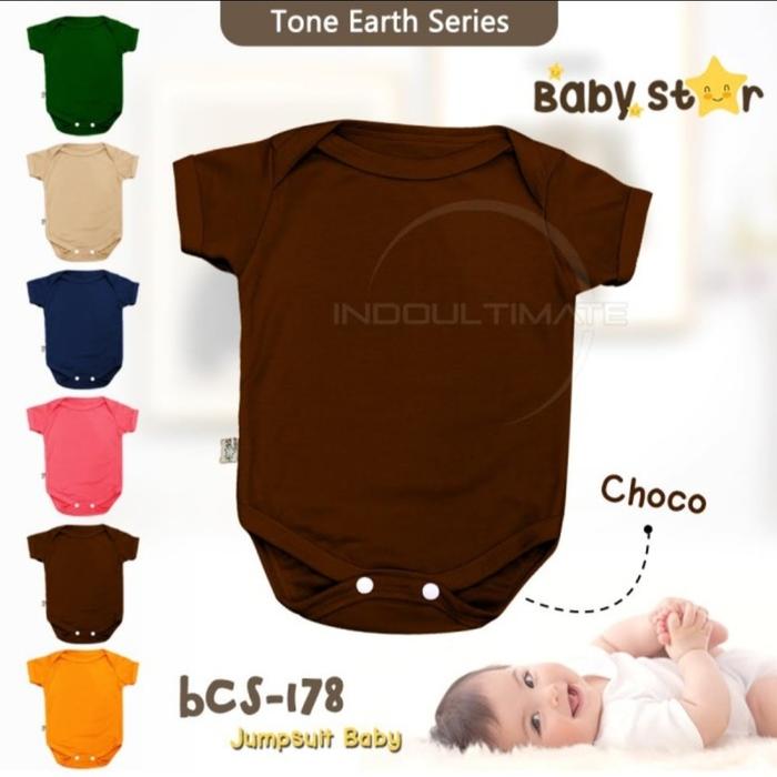 Gambar Jumsuit Bayi - Baby Jumper Polos Unisex - Baju Jumper Bayi ( 0 -3m ) Newborn Lengan pendek Bahan Cotton - Coco dari Aurel Babyshop undefined Tokopedia
