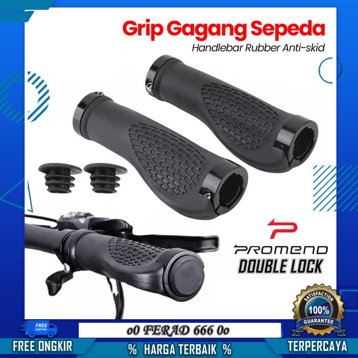 Jual Grip Hand Grip Sepeda PROMEND Handlebar Grip Rubber Anti-skid