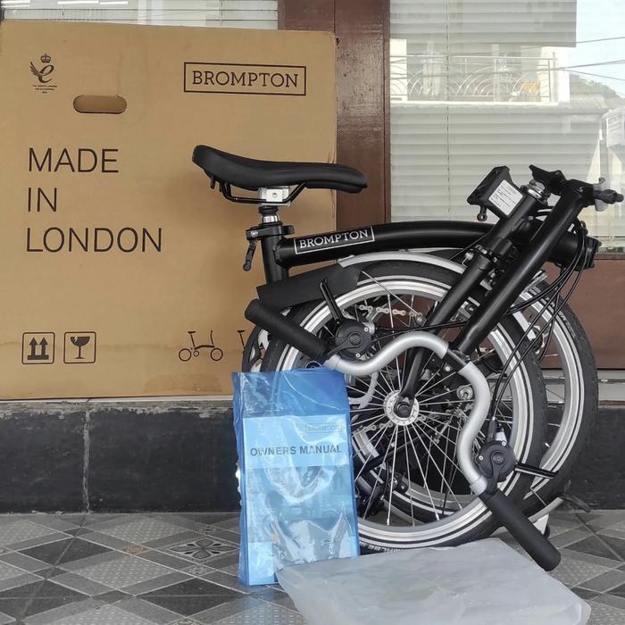 Lagoon Blue Brompton H6r Harga Foldable Bike For Adults Brompton C