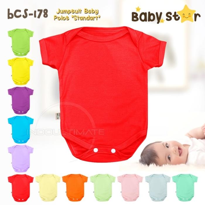 Gambar Jumsuit Bayi - Baby Jumper Polos Unisex - Baju Jumper Bayi ( 0 -3m ) Newborn Lengan pendek Bahan Cotton - Merah dari Aurel Babyshop undefined Tokopedia