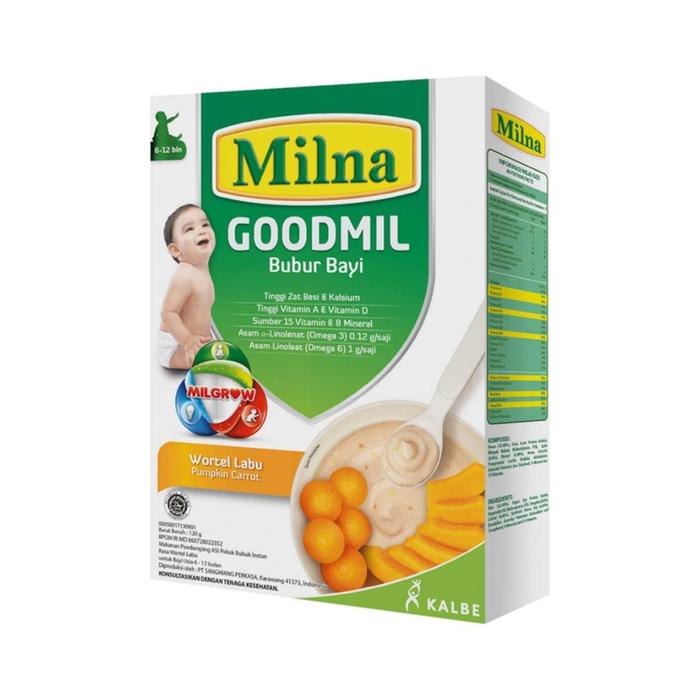 Gambar Milna Goodmil Bubur Bayi Usia 6-12 Bulan - Wortel labu dari Vinolia ID undefined Tokopedia