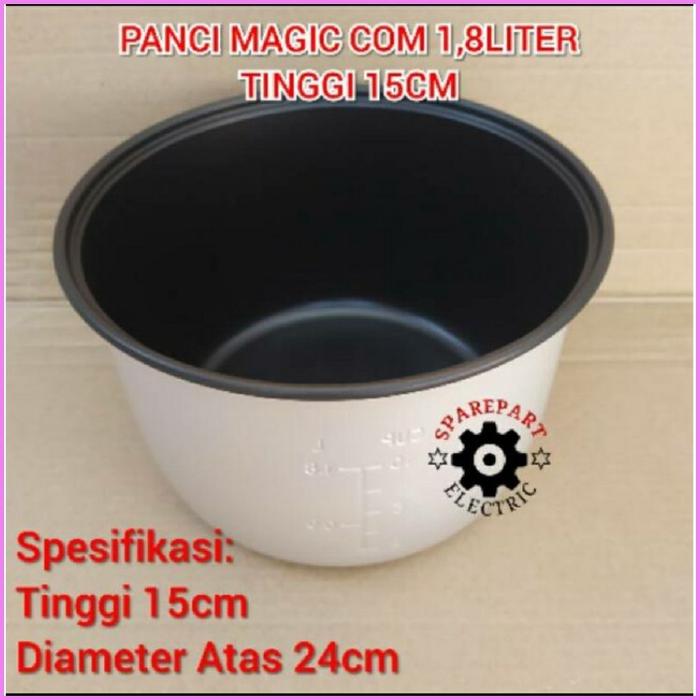 Gambar panci magic com rice cooker miyako cosmos 0 6 1 2 1 8 liter lengkap - 1 8l 15cm dari kartikatunggal undefined Tokopedia