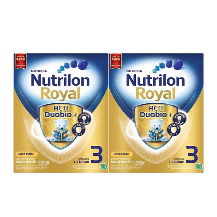 Gambar Nutrilon Royal 3 Susu Pertumbuhan Anak 1-3 Tahun Madu 1,8 kg x 2 pcs dari BIGsmart Official undefined Tokopedia