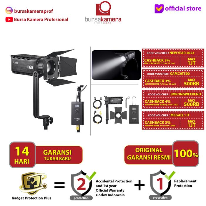 Gambar Godox S60 / S 60 LED Focusing Light RESMI dari Bursa Kamera Profesional undefined Tokopedia