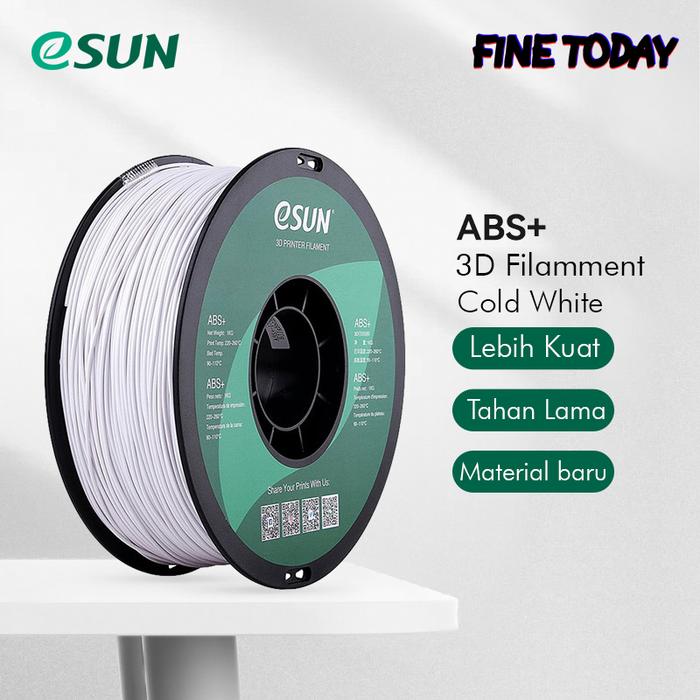 Gambar ESUN 3D PRINTER FILAMENT ABS+ 1.75mm 1KG Original - Cold White dari Fine Today Shop undefined Tokopedia