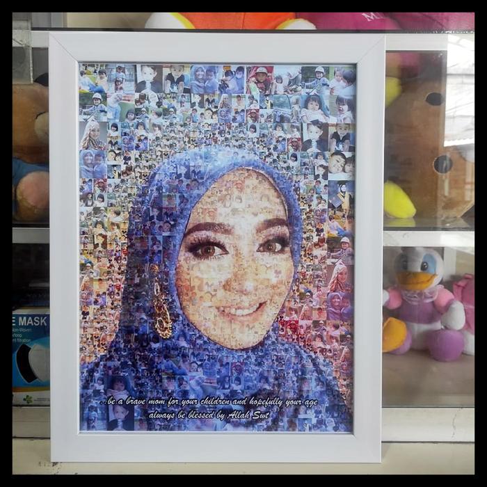 Gambar MOZAIK FOTO edisi ulang tahun Uk. A3 - Frame Minimalis dari UB-project. undefined Tokopedia
