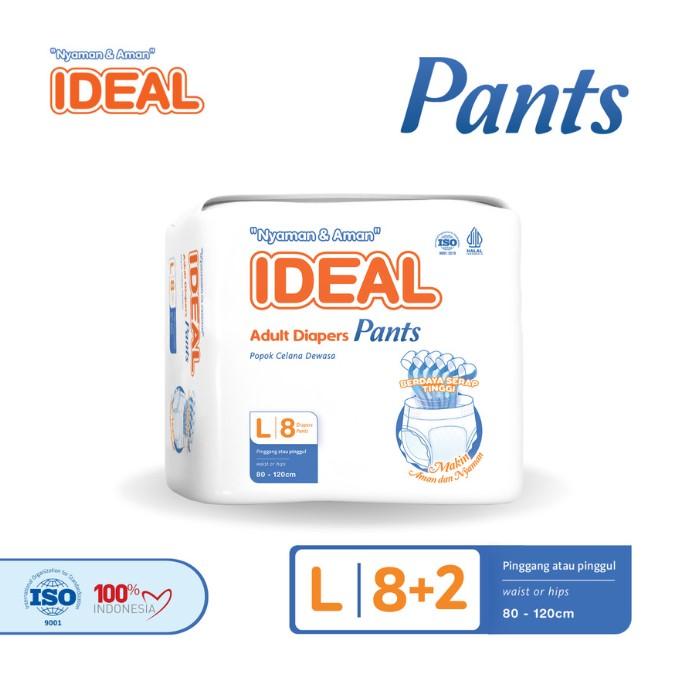 Gambar IDEAL Popok Dewasa Tipe Celana size L8+2 isi 10 Lbr Adult Diaper Pants dari KEMAH LOGISTIC undefined Tokopedia