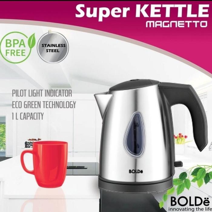 Gambar Kettle Listrik BOLDe - SUPER KETTLE MAGNETTO - Merah dari Toko Pusat Perabot undefined 5 Tokopedia
