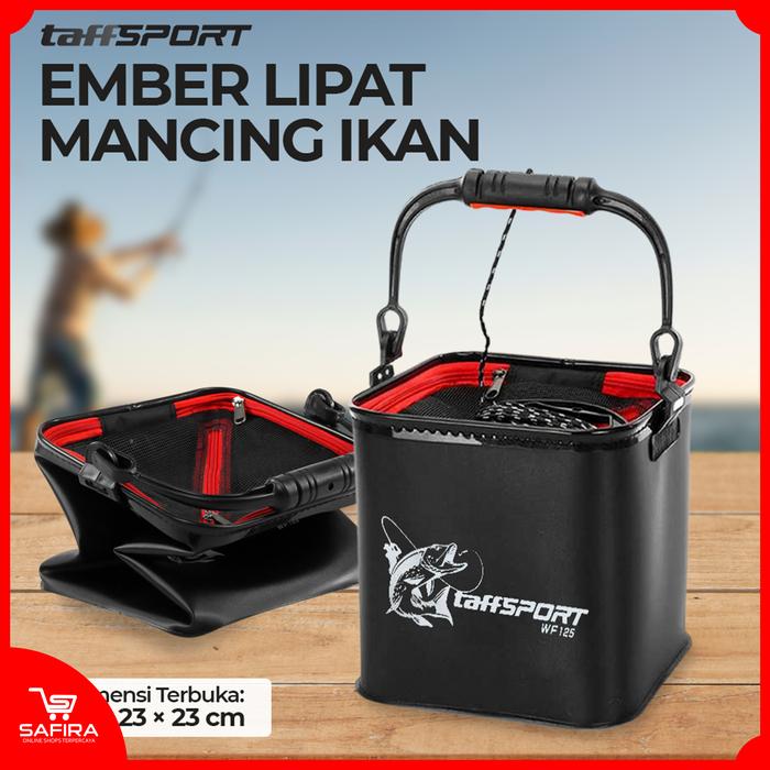 Gambar TaffSPORT Ember Lipat Mancing Tempat Wadah Ikan Folding Fishing Bucket dari SafiraShops12 undefined Tokopedia
