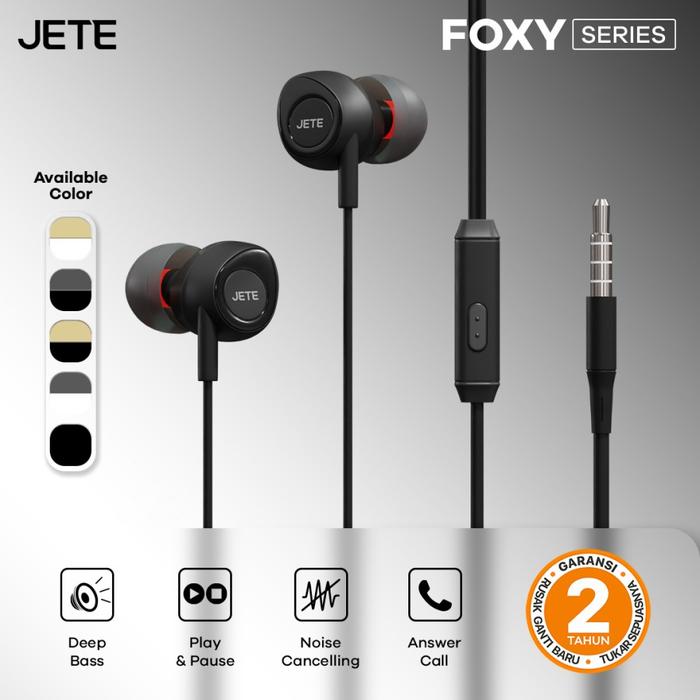 Promo Handsfree Headset Earphone JETE Foxy High Quality