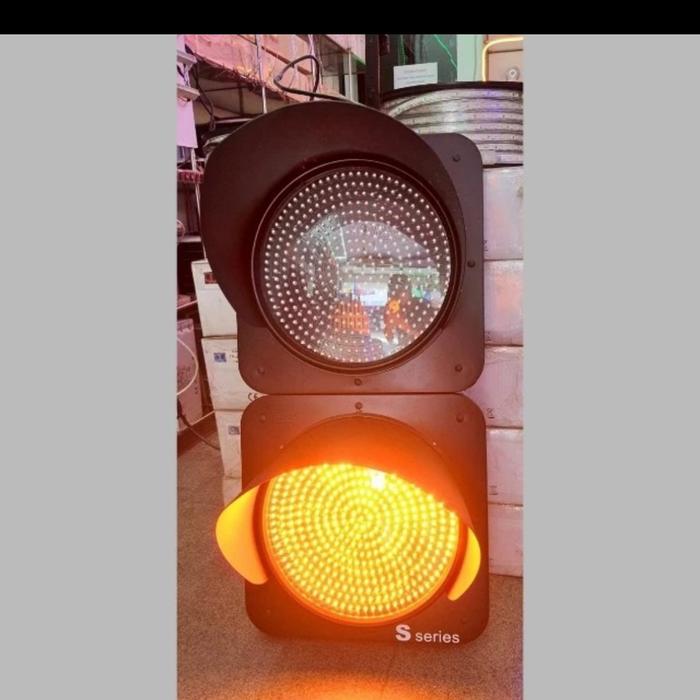 Gambar Lampu Traffic Lalu lintas Trafic 2mata 2sisi merah hijau - KUNING - KUNING, DIAMETER 20 CM dari eco led lighting undefined Tokopedia