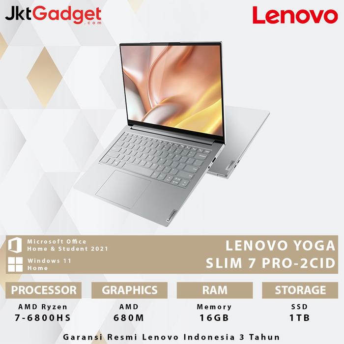 Lenovo Yoga Slim Pro-2cid Ryzen 7-6800hs 16gb 1tb Uma W11ohs