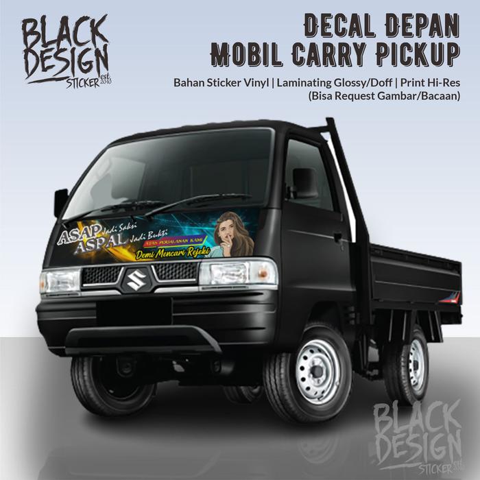 Gambar Decal Sticker Losbak Carry Pickup - DEPAN SAJA dari Blackdesign Sticker undefined Tokopedia