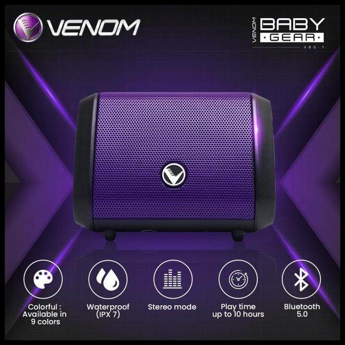 Gambar Sale Venom Baby Gear Vbg 1 Speaker Bluetooth Portable With Stereo Mode - Ungu dari Marlon de shop undefined Tokopedia