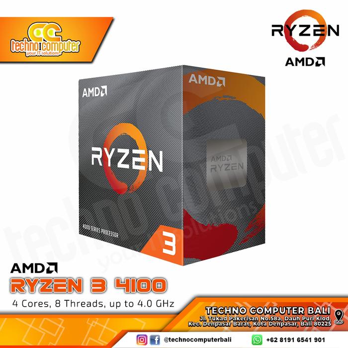 Gambar Processor AMD Ryzen 3 4100 - 4 Core 8 Thread Up to 4.0GHz dari Techno Computer Bali undefined Tokopedia