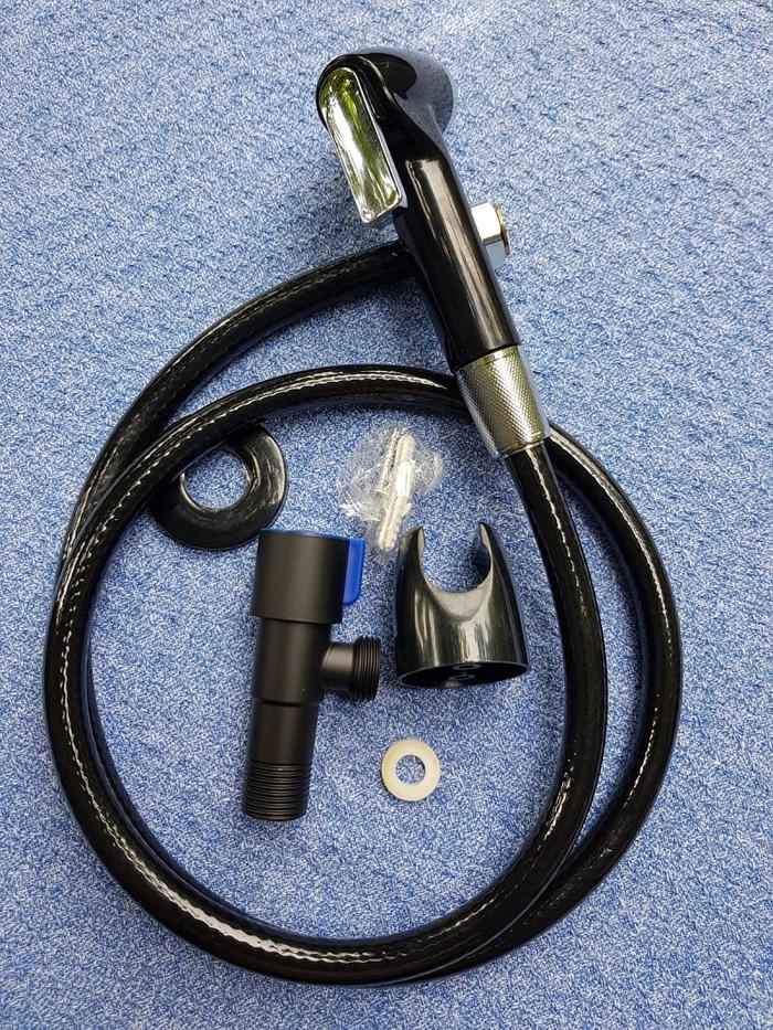 Gambar Paket Jet shower toilet Plastik set kran cabang hitam - High Quality - StopK dari Denpasar@store undefined Tokopedia