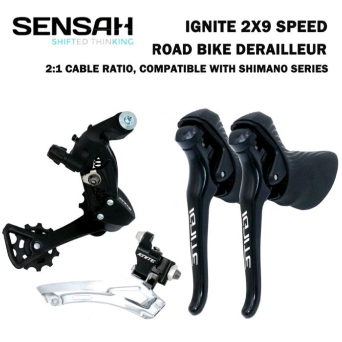 sensah ignite 2×9s ブレーキシフトレバー　左右ペア sensah ignite 2×9s ブレーキシフトレバー 左右ペア ブレーキ レバーの