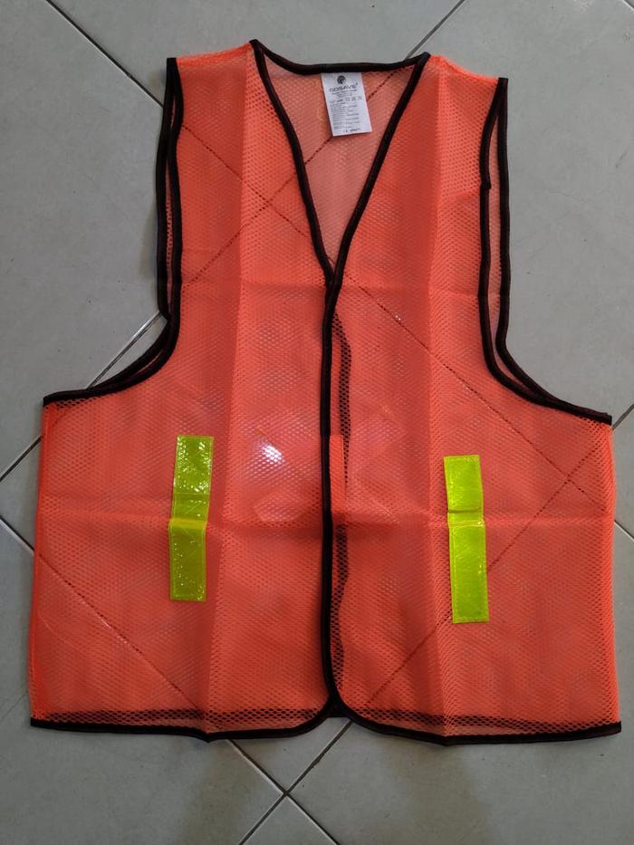 Gambar ROMPI POLYSTER PROYEK KERJA SAFETY VEST HIJAU - Jaring Orange dari MURAH BAGUS TEKNIK undefined Tokopedia