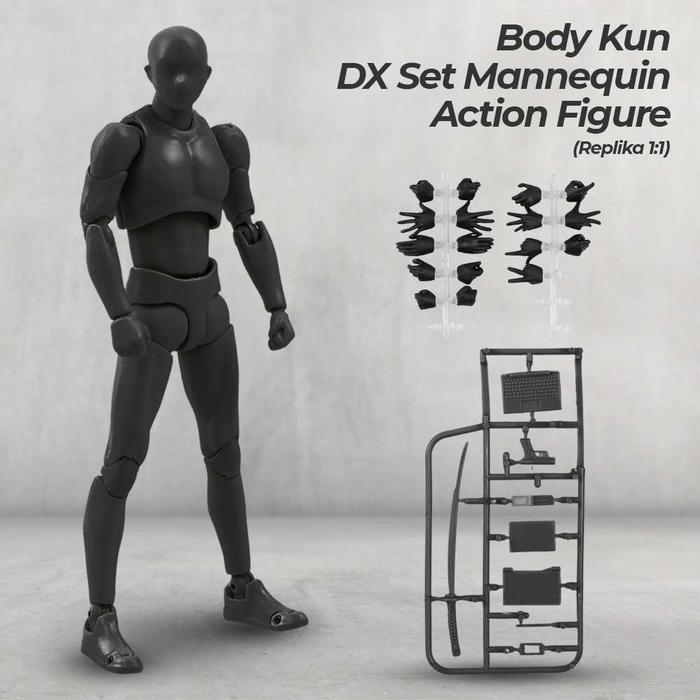 Gambar SHFiguart Body Kun DX Set Mannequin Action Figure Male Model - Hitam - Male dari SanLa Store undefined Tokopedia