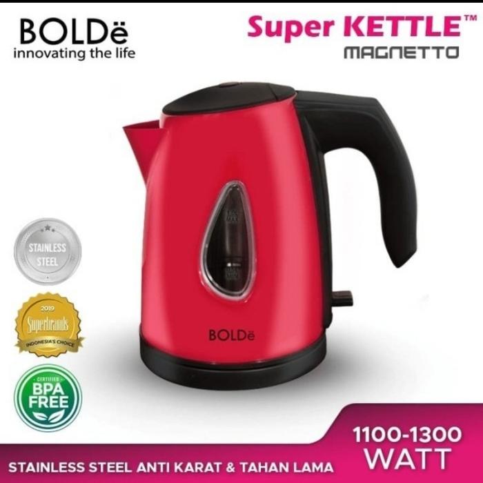 Gambar Kettle Listrik BOLDe - SUPER KETTLE MAGNETTO - Merah dari Toko Pusat Perabot undefined Tokopedia