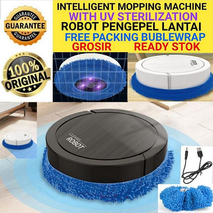 Gambar robot vacuum cleaner Sapu Pel Otomatis - Robot Pel 2 dari Dilarisi com undefined Tokopedia