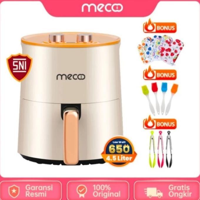 Gambar PROMO Air Fryer Mecco NX01 Capacity 4.5L Double Knop Low Watt - Peach Orange dari Terkini New Store undefined Tokopedia