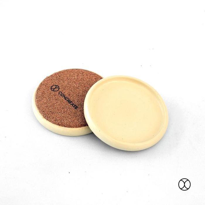 Gambar CONCREATE Single Coaster Terra / Tatakan Gelas / Alas Gelas / Tray - Kuning dari Concreate living undefined Tokopedia