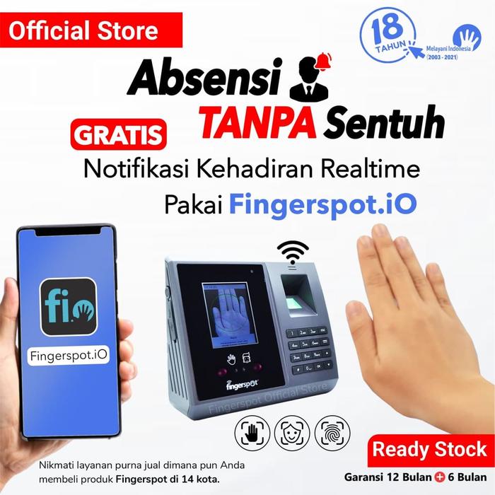 Gambar MESIN ABSENSI WAJAH SIDIK JARI TELAPAK REVO WDV 208 BNC - KONEKSI WiFi dari Mesin Absensi Tekno Solutindo undefined Tokopedia