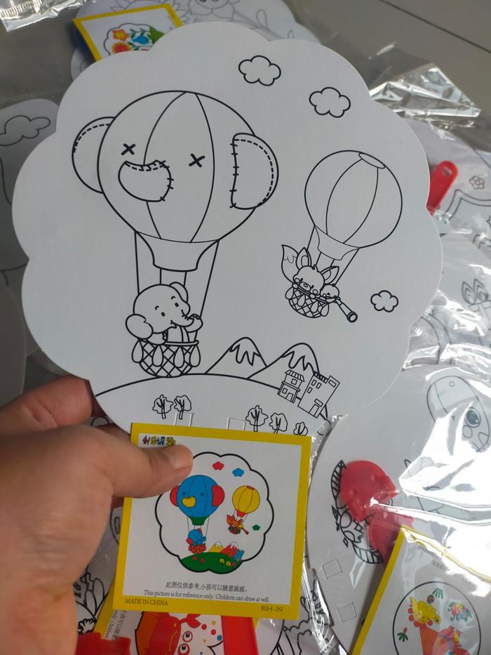 Gambar MAINAN EDUKASI DIY MEWARNAI KIPAS - BAlon Udara dari JV JAYA MAJU undefined Tokopedia