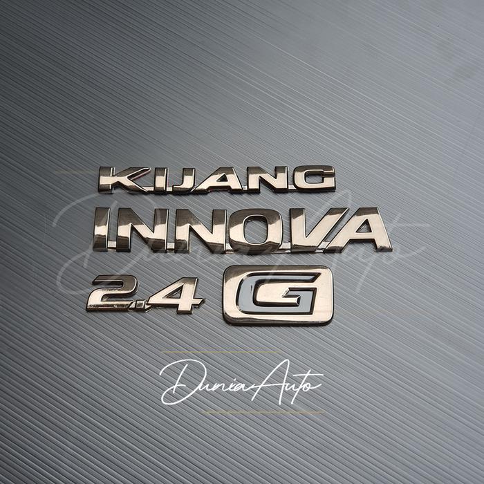 Gambar Emblem Logo Black Chrome Tulisan Kijang Innova Reborn 2.0/2.4/G/V - 2.4 G dari DuniaAuto undefined Tokopedia