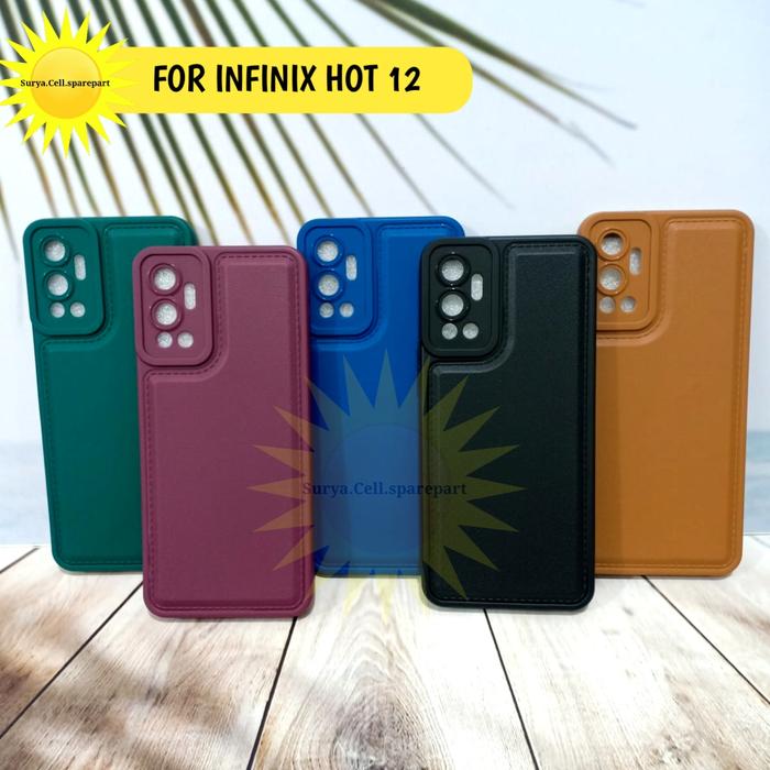 Gambar Case Square Leather Pro Infinix Hot 12 Hot 12i Hot 12 Play Hot 12 Pro - HOT 12, GREEN-RANDOM dari SURYA ACC HP undefined Tokopedia