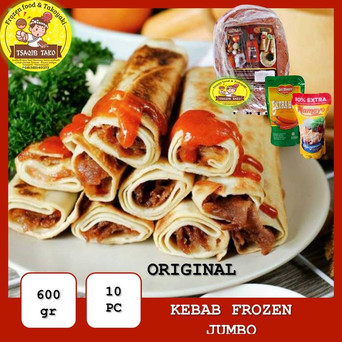 Gambar PROMO Kebab Frozen Beef Premium Keju isi 10 - ORI dari TSAQIB TAKO undefined Tokopedia