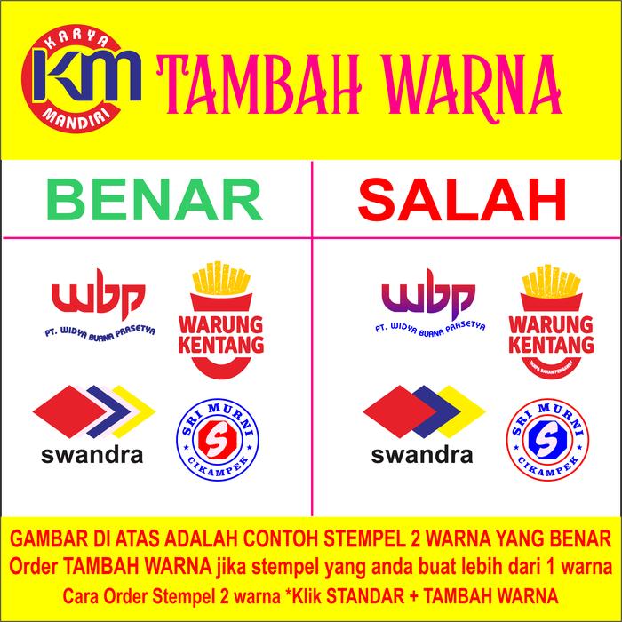 Gambar Stempel custom stempel otomatis FREE DESAIN - TAMBAH WARNA dari Karya Mandiri Stempel undefined Tokopedia