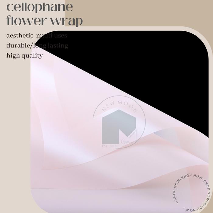 Gambar flower wrapping kertas buket bunga wrap cellophane bungkus bouquet - rose pink dari New Moon Casa undefined Tokopedia