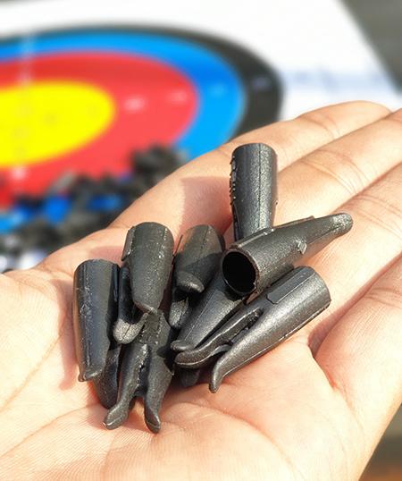 Gambar Nock Plastik 8mm Fast Shooting (NPFS) - Hitam dari Hobies Sport Kota Banjar Tokopedia