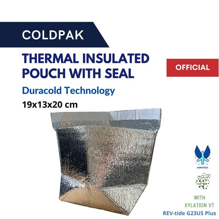 Gambar COLDPAK Thermal Pouch Insulated Bag Dengan Seal Kantong Tahan Dingin - 19x13x20 cm dari Coldpak undefined Tokopedia