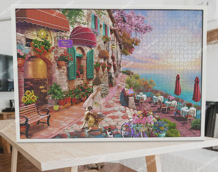 Gambar FRAME PUZZLE 1000 PCS / BINGKAI PUZZLE 1000PCS / BINGKAI PUZZLE 75 - Putih, 46x28 cm dari SparkJoy Studio undefined Tokopedia